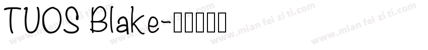 TUOS Blake字体转换